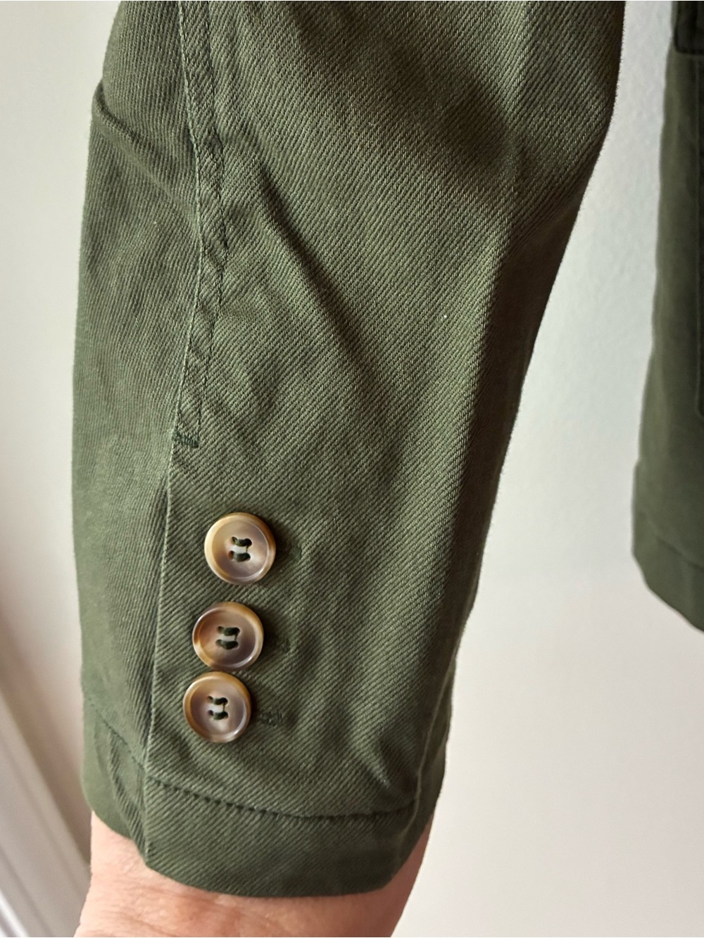 BearPaw Olive Utility Jacket with Button Front - Picture 4 of 8